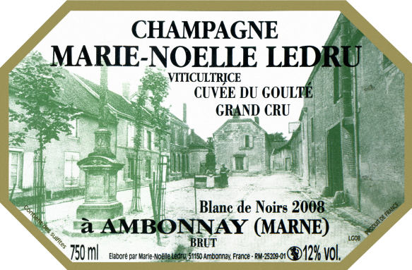 Champagne Marie-Noel Ledru Cuvée Du Goulte Grand Cru 2007